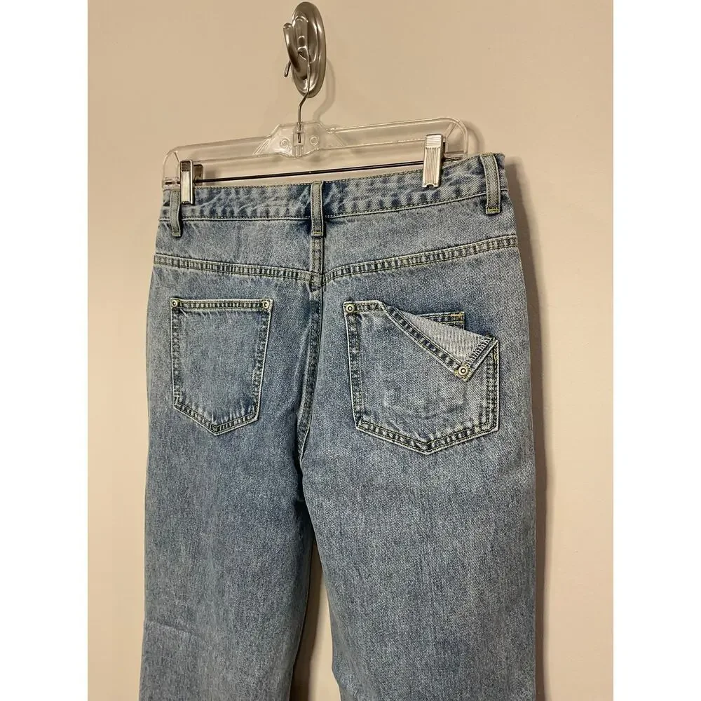 English Factory‎ Destroyed Mom Jeans NWT